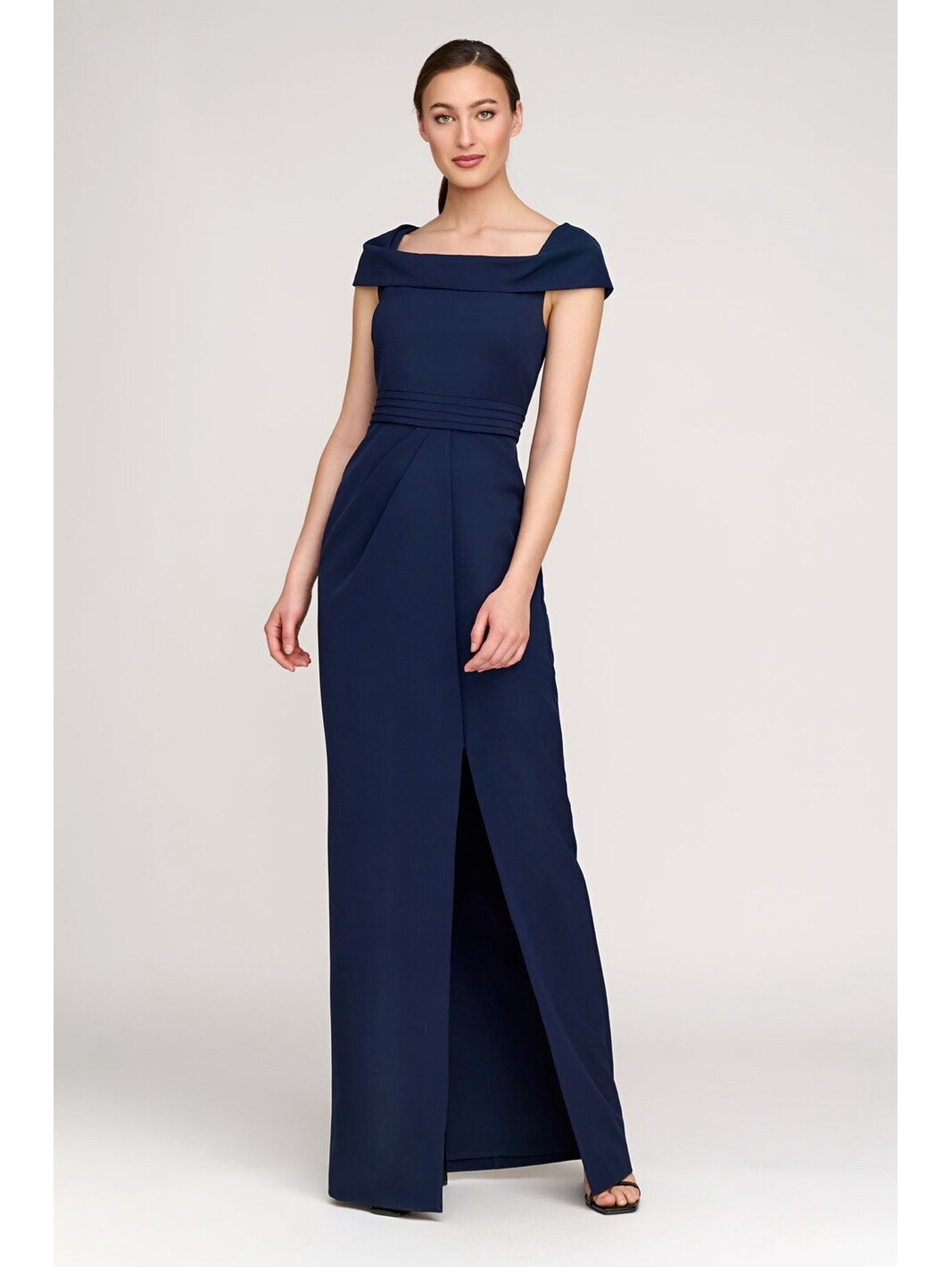 New Kay Unger Anastasia Gown In Dark Midnight Sz 12 $318